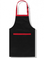 家用厨房服务员防水防油拼接调节扣单肩围裙4色 CFWQ08